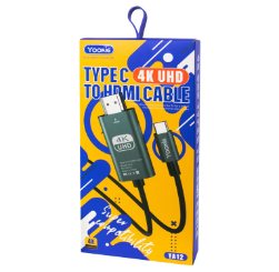 Yookie YA12 Type_c To HDMI 4k UHD Cable BLACK